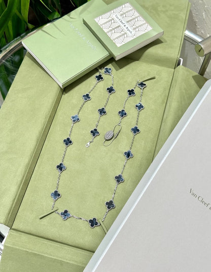 [Polaidi Jewelry]CLOVER 20 MOTIFS BIDE STONE NECKLACE