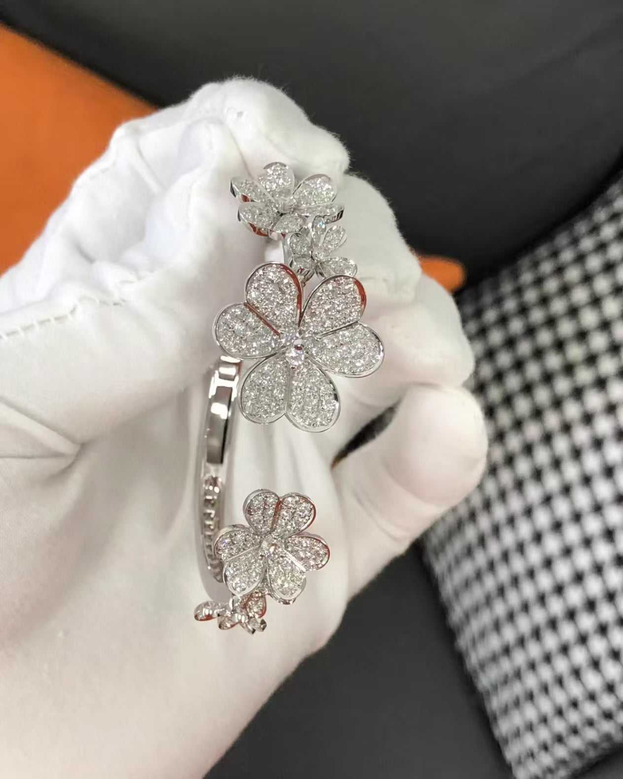 [：Polaidi Jewelry]CLOVER 7 CLOVER SILVER MOTIF BRACELET