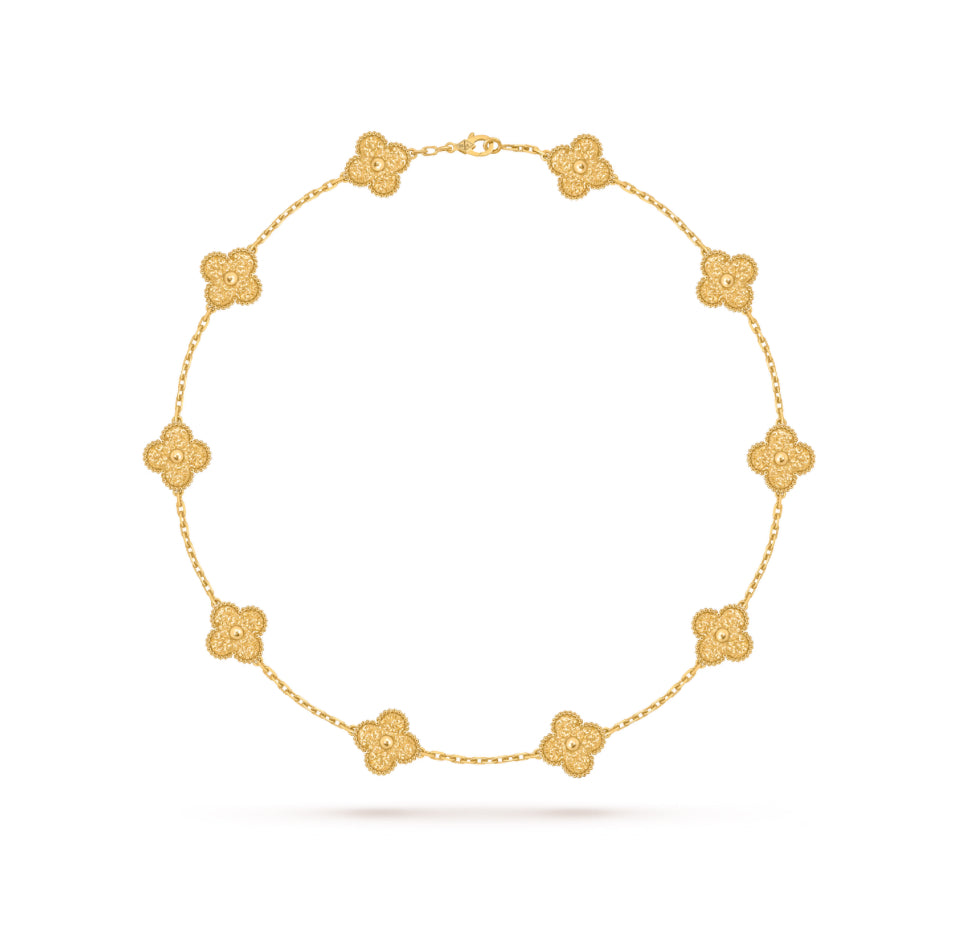 [Polaidi Jewelry]CLOVERS THE 10-MOTIFS NECKLACE