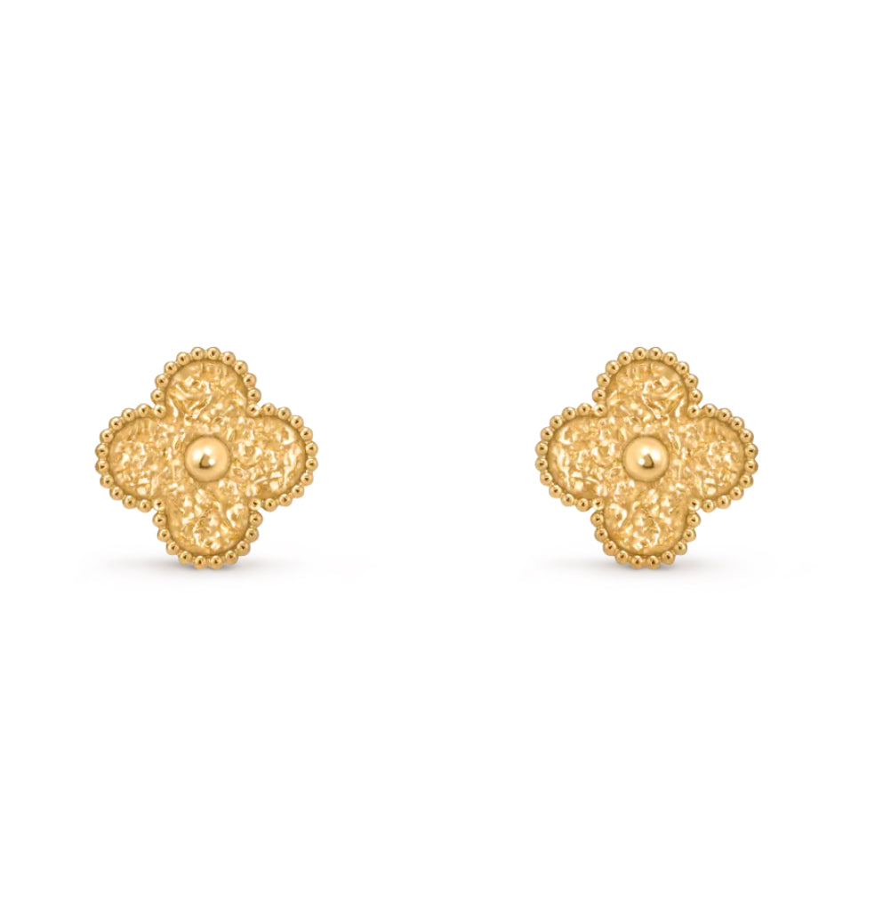 [Polaidi Jewelry]CLOVER MEDIUM 1 MOTIFS LAVA EARRINGS