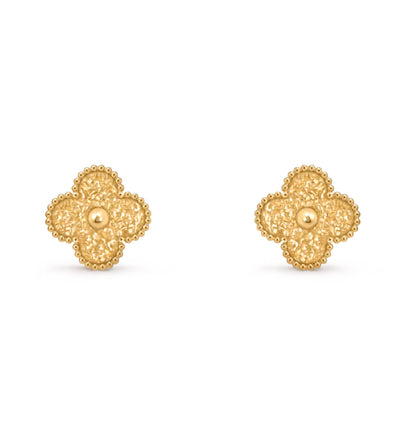 [Polaidi Jewelry]CLOVER MEDIUM 1 MOTIFS LAVA EARRINGS