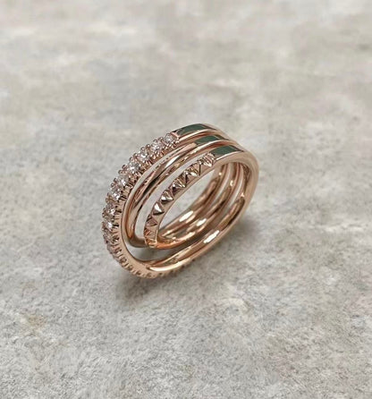 [：Polaidi Jewelry]ETINCELLE COLLECTION ROSE GOLD DIAMOND RING