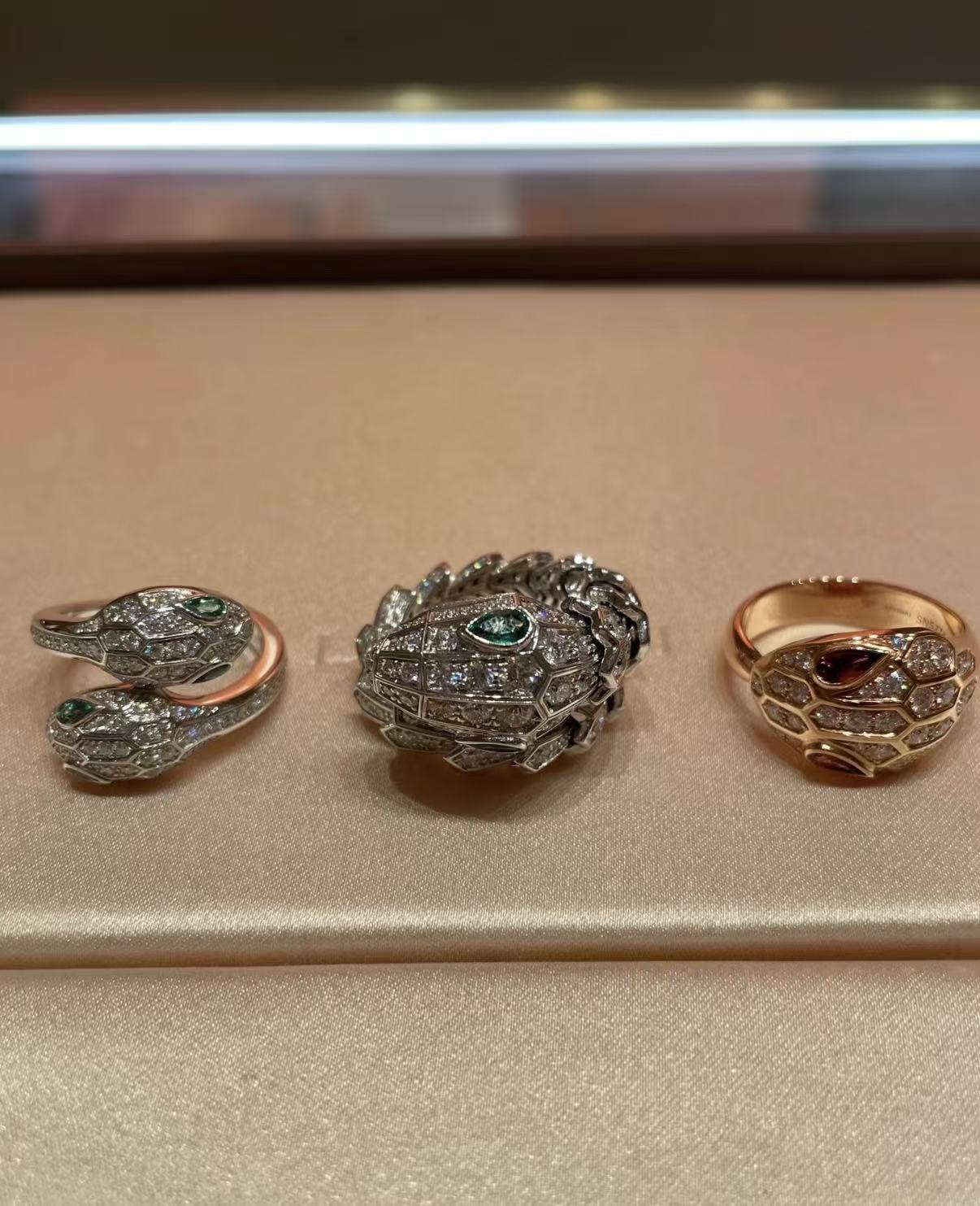 [Polaidi Jewelry]SERPENTI EMERALD SNAKE RING