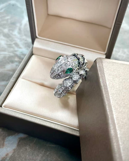 [Polaidi Jewelry]SERPENTI EMERALD SNAKE RING