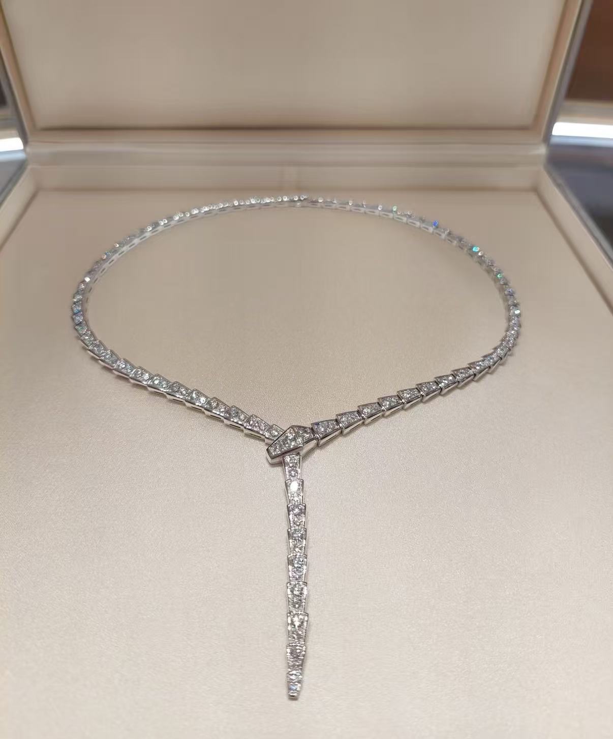 [Polaidi Jewelry]SERPENTI NECKLACE SILVER DIAMOND