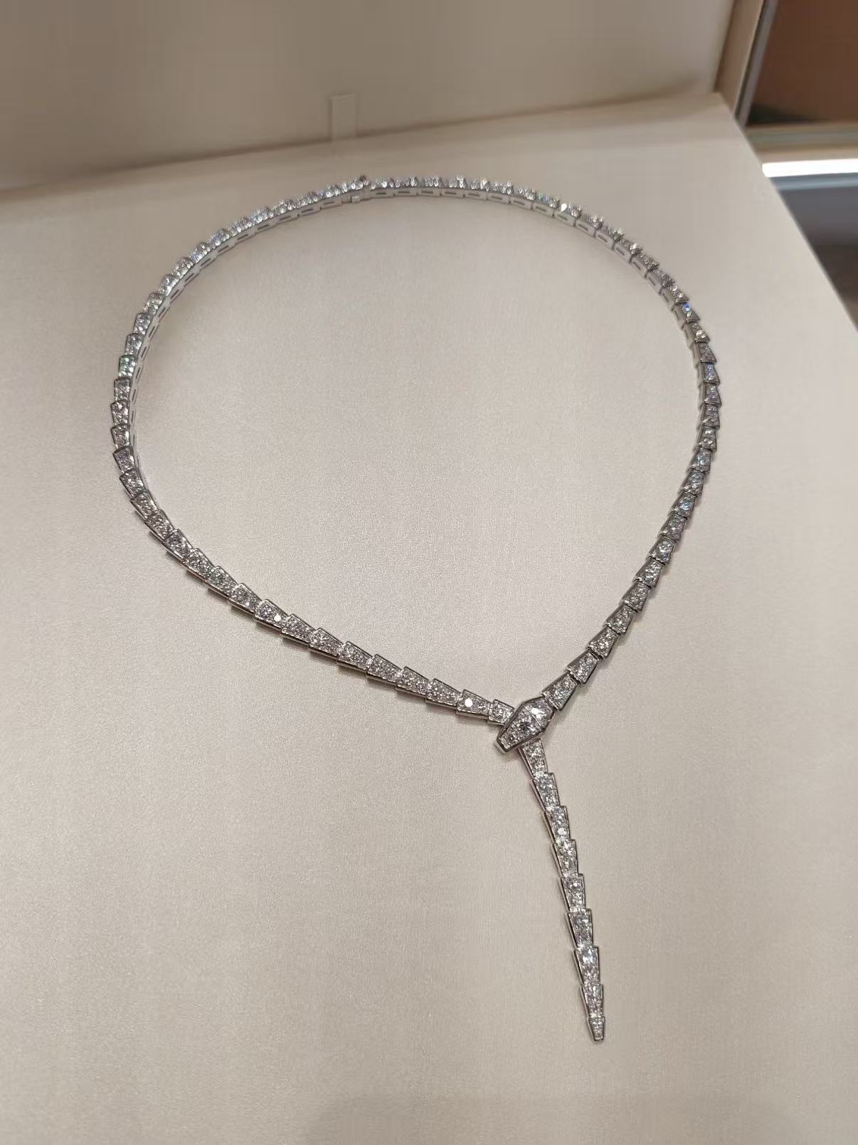 [Polaidi Jewelry]SERPENTI NECKLACE SILVER DIAMOND