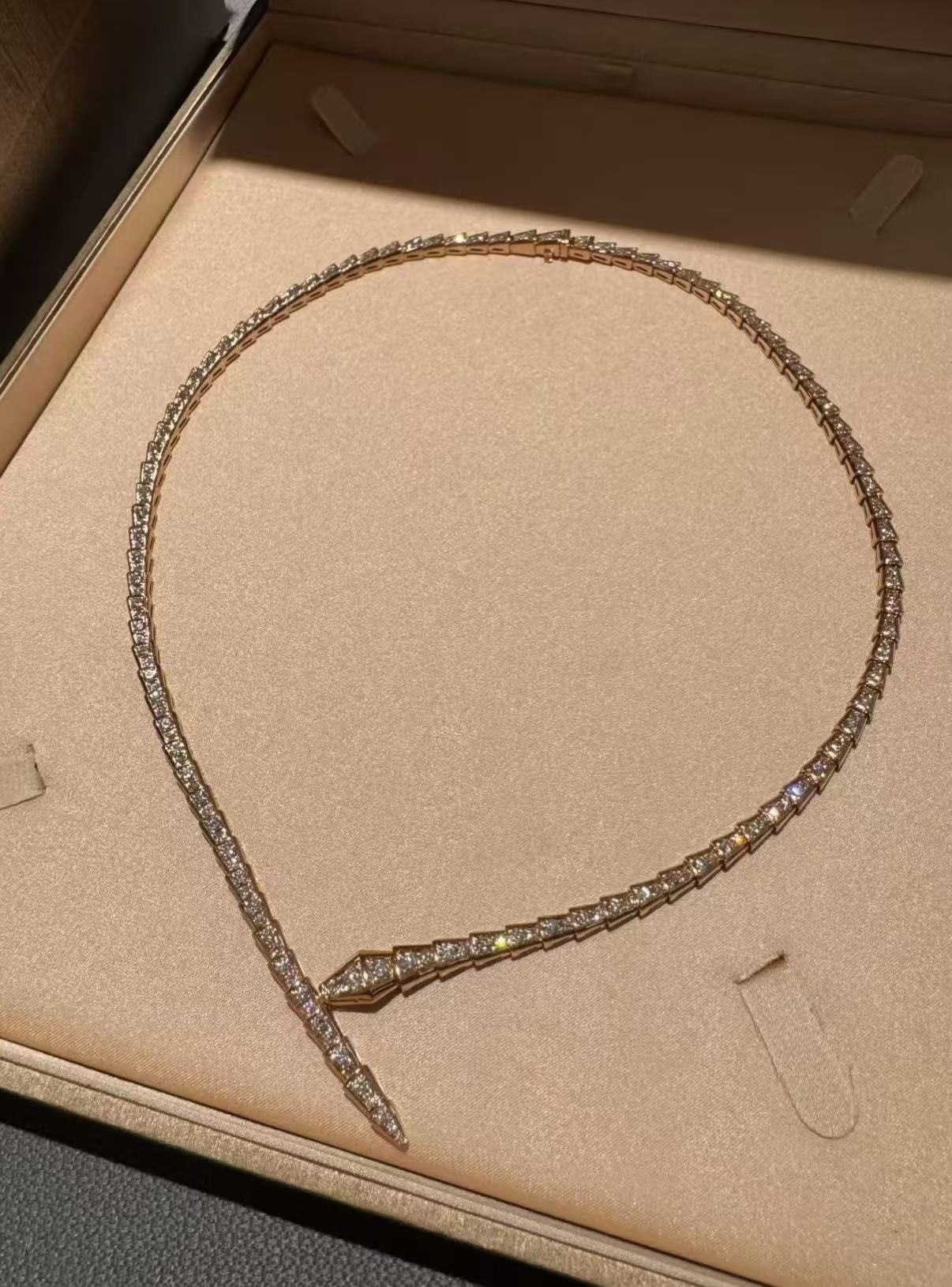 [Polaidi Jewelry]SERPENTI NECKLACE SILVER DIAMOND