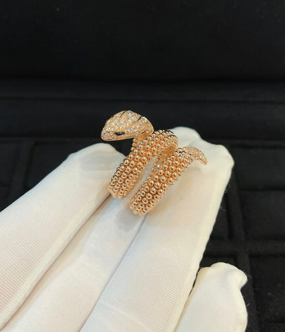[Polaidi Jewelry]SERPENTI FULL DIAMOND SNAKE RING