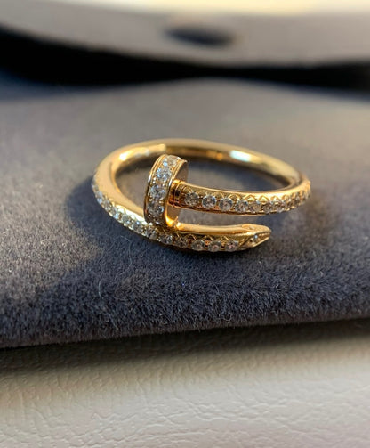 [Polaidi Jewelry]JUSTE RING 1.8MM GOLD DIAMONDS