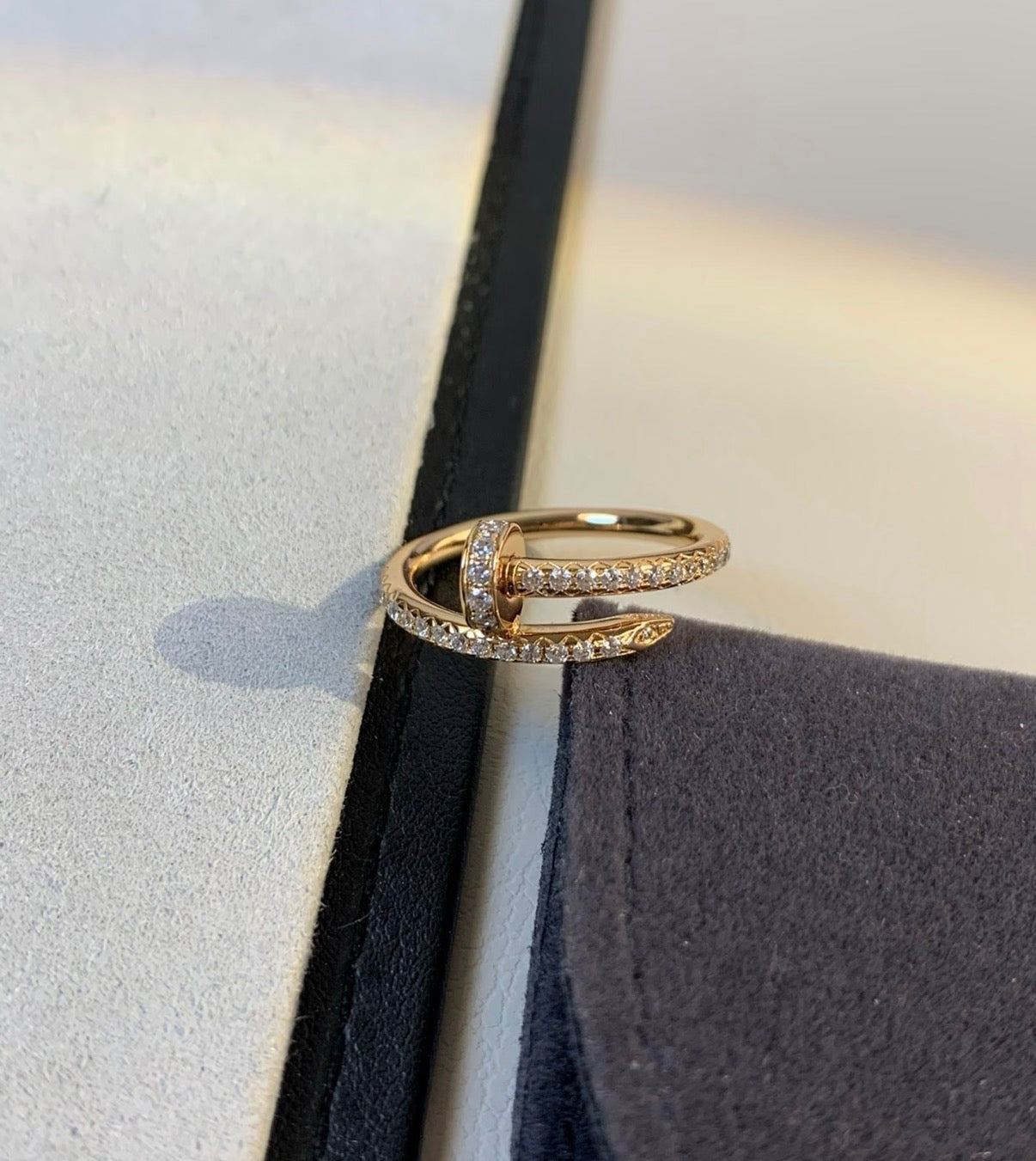 [Polaidi Jewelry]JUSTE RING 1.8MM GOLD DIAMONDS