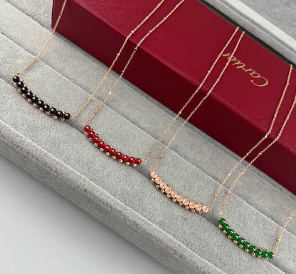 [：Polaidi Jewelry]CLASH COLLECTION AGATE CHALCEDONY STUD NECKLACE