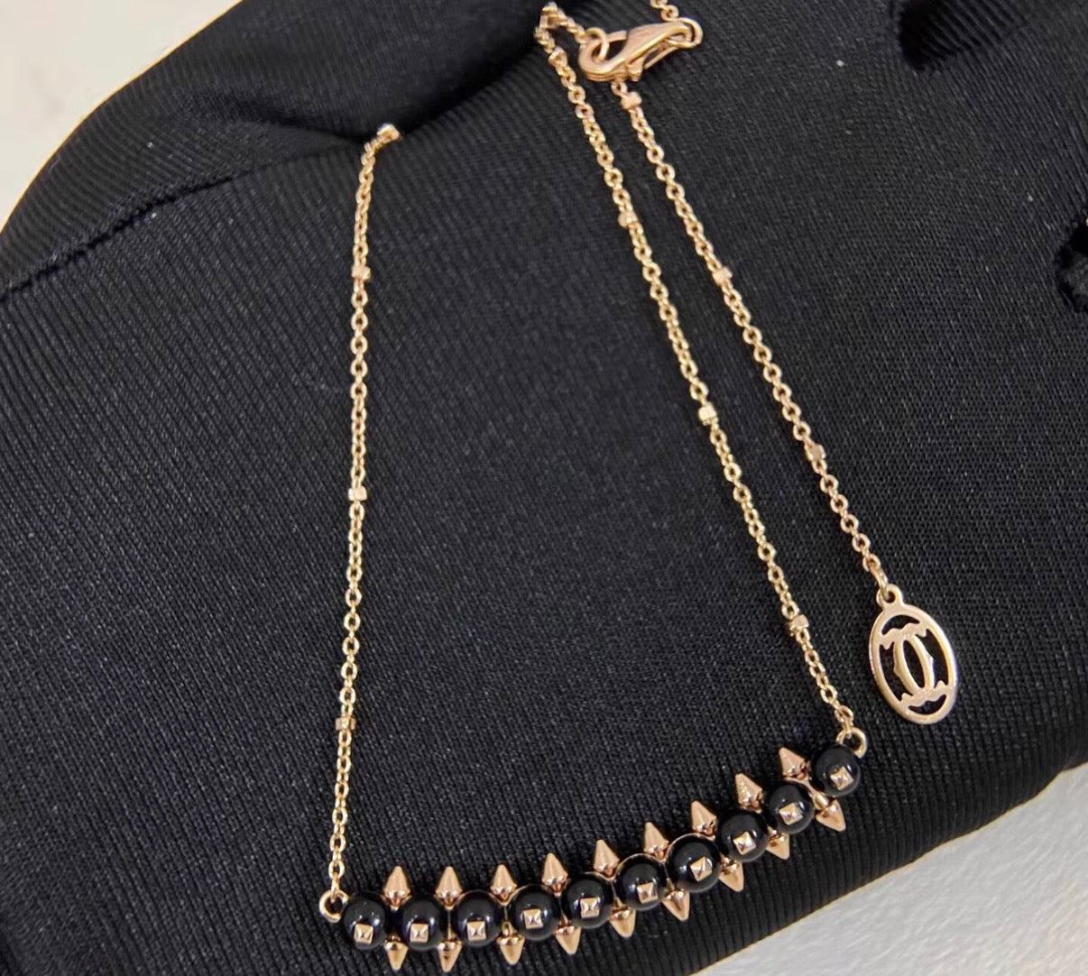 [：Polaidi Jewelry]CLASH COLLECTION AGATE CHALCEDONY STUD NECKLACE