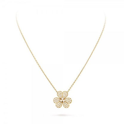 [Polaidi Jewelry]FLOWER DIAMOND NECKLACE