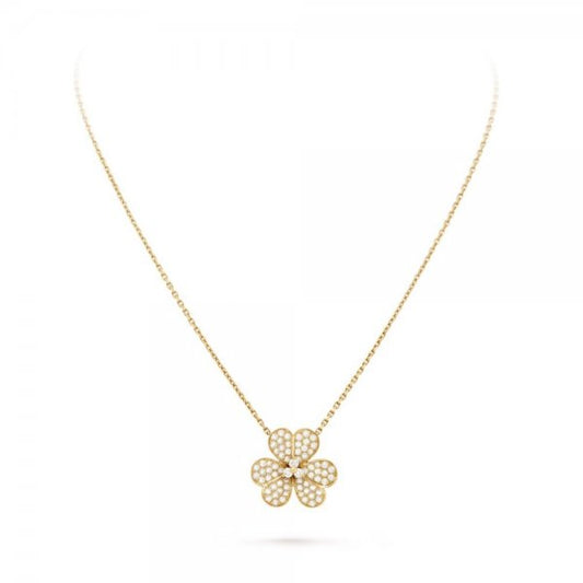 [：Polaidi Jewelry]FLOWER DIAMOND NECKLACE