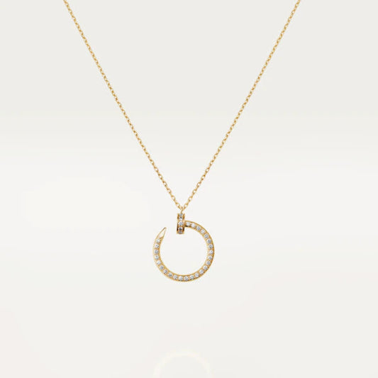 [：Polaidi Jewelry]JUSTE NECKLACE GOLD DIAMONDS