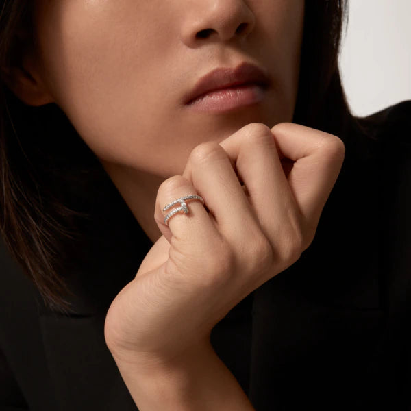 [：Polaidi Jewelry]JUSTE RING 1.8MM SILVER DIAMONDS
