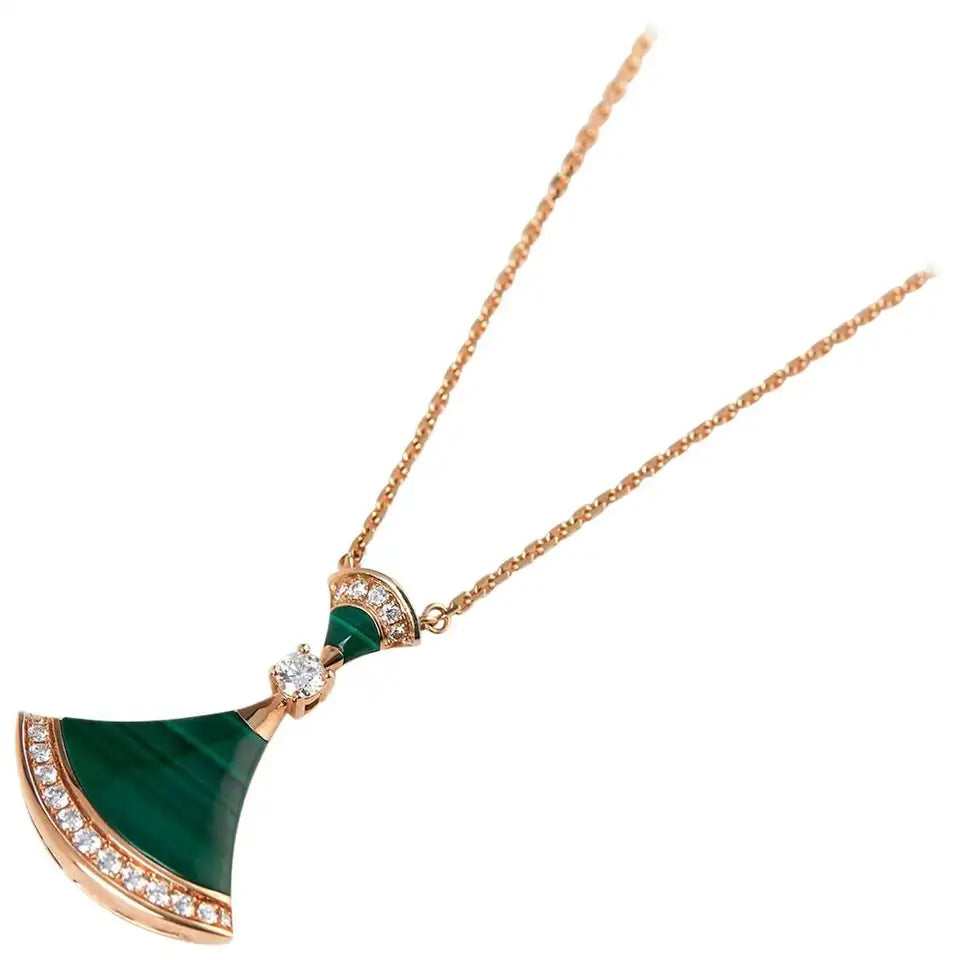 [Polaidi Jewelry]DREAM NECKLACE MALACHITE DIAMOND