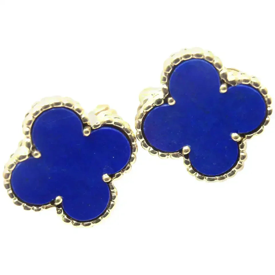 [Polaidi Jewelry]CLOVER MINI 9.5MM TURQUOISE EARRINGS