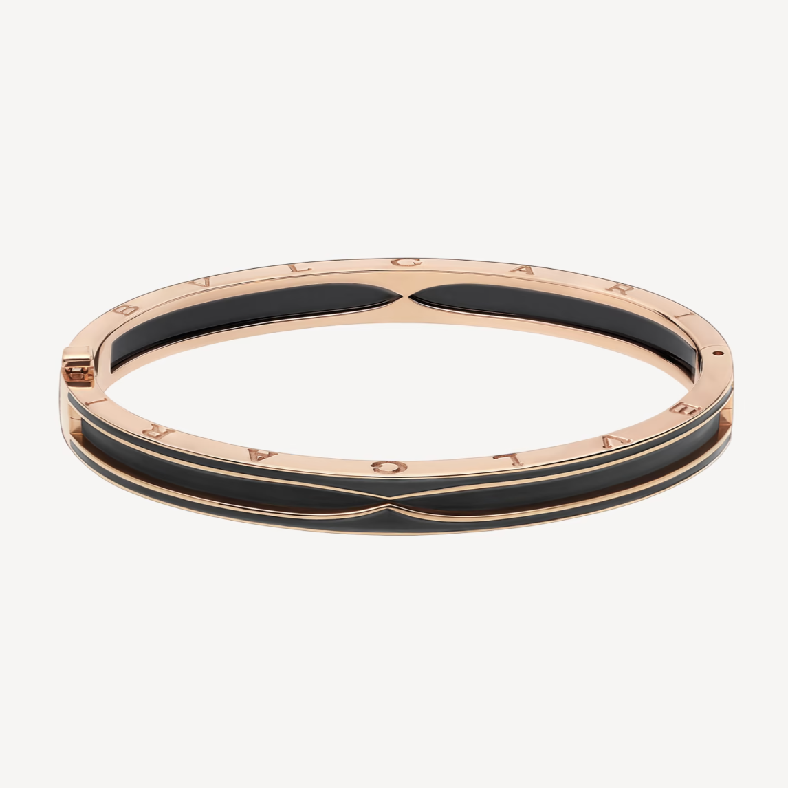 [Polaidi Jewelry]ZERO 1 PINK GOLD WITH MATTE BLACK CERAMIC BRACELET