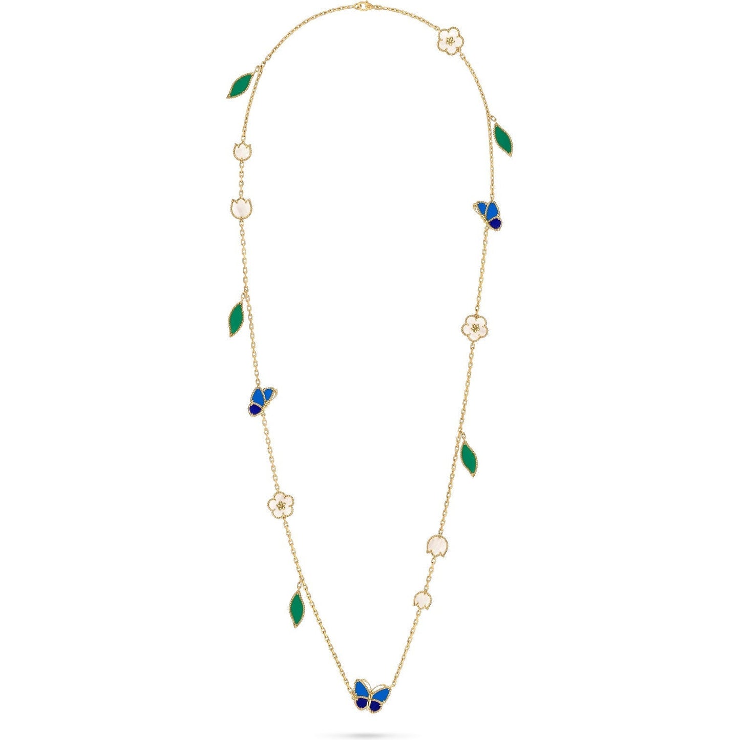 [Polaidi]LUCKY SPRING BUTTERFLY 15 FLOWER NECKLACE