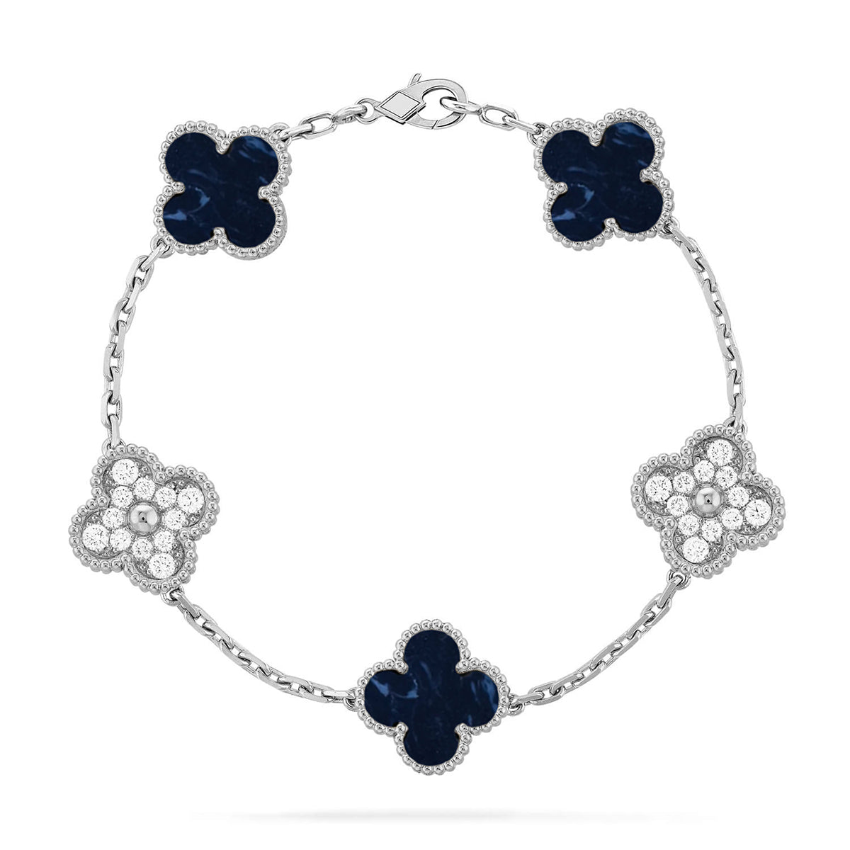 [Polaidi Jewelry]CLOVER 5 MOTIF PIETERSITE BRACELET COLLECTION