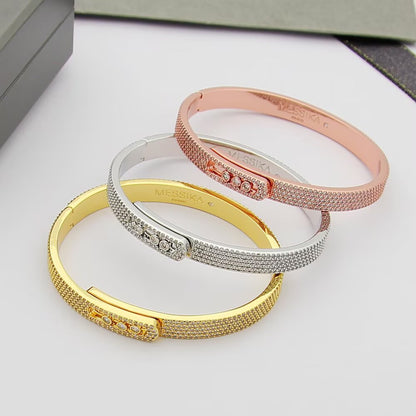 [Polaidi Jewelry]Move Noa Full Pavé Diamond Bangle Bracelet