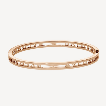 [Polaidi Jewelry]ZERO 1 SPIRAL LOGO PINK GOLD BRACELET