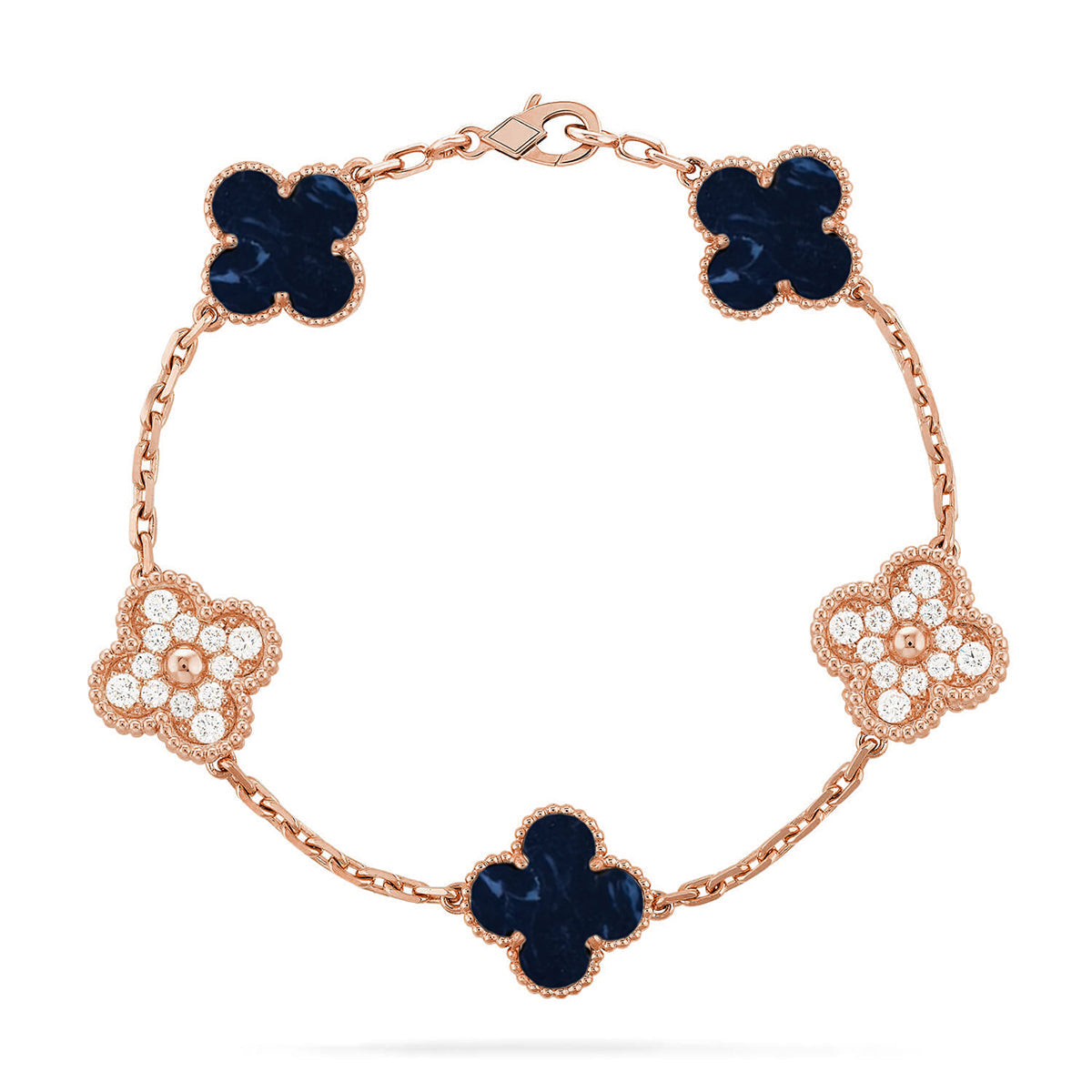 [Polaidi Jewelry]CLOVER 5 MOTIF PIETERSITE BRACELET COLLECTION