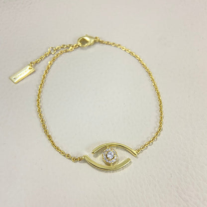 [Polaidi Jewelry]Lucky Eye Pave-Set Diamond Bracelet