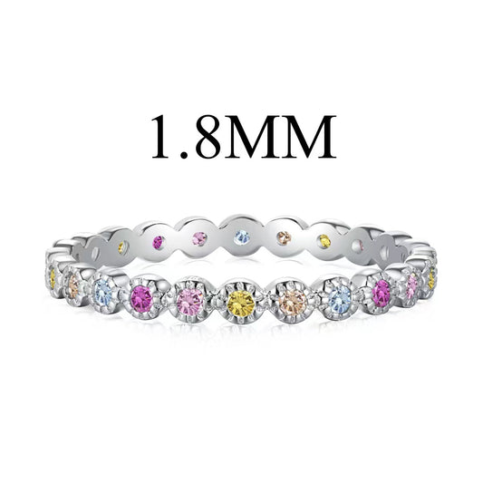[Polaidi Jewelry]Unique Scintillating Round Cut Daily Ring