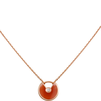[：Polaidi Jewelry]AMULETTE GOLD CARNELIAN ONYX NECKLACE