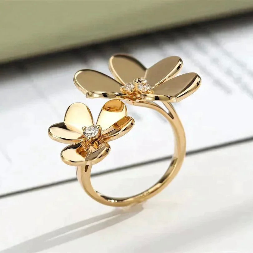 [Polaidi Jewelry]CLOVER COMOS GOLD DIAMOND RING