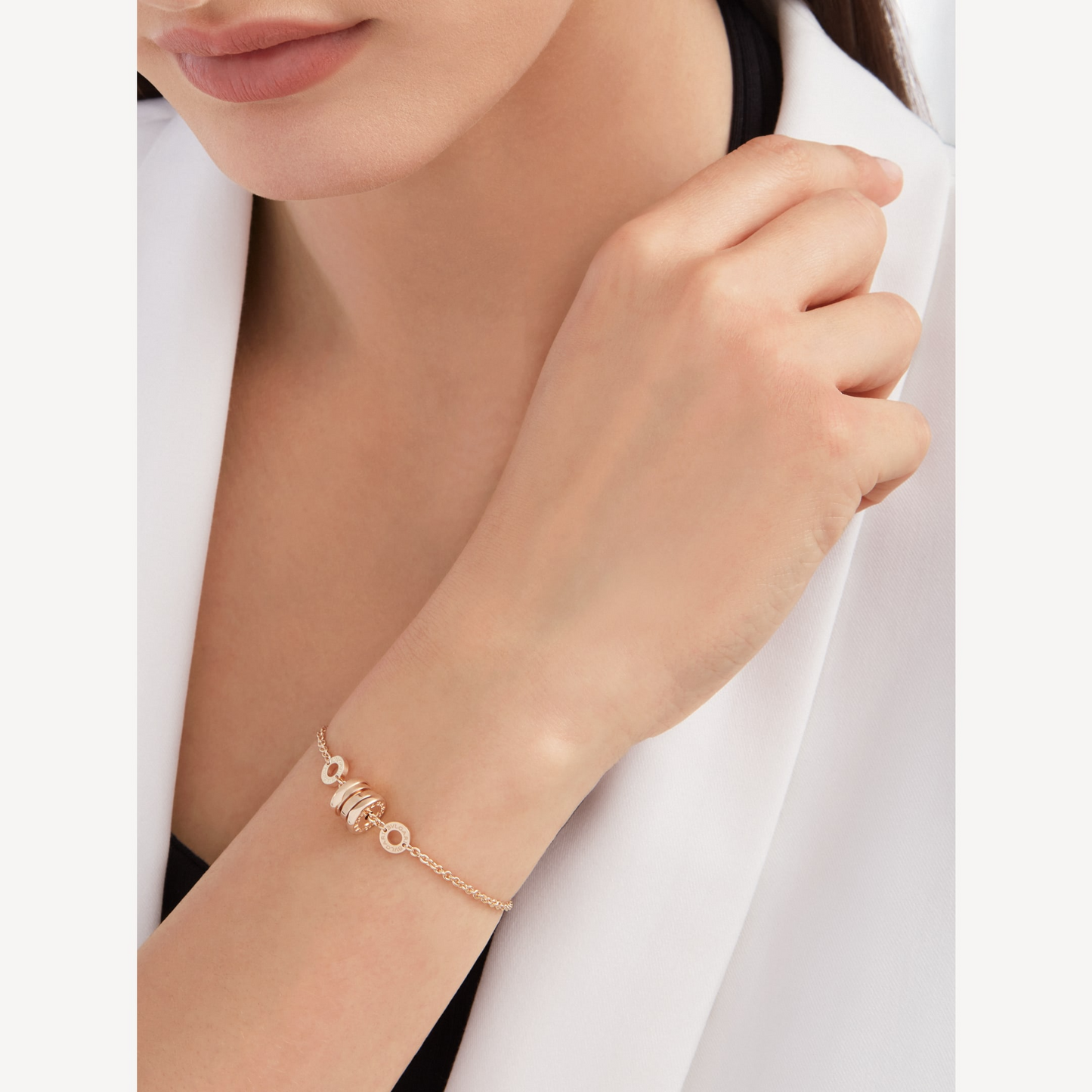 [Polaidi Jewelry]ZERO 1 SOFT PINK GOLD BRACELET