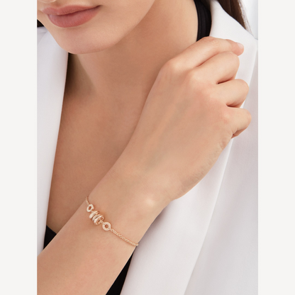 [Polaidi Jewelry]ZERO 1 SOFT PINK GOLD BRACELET