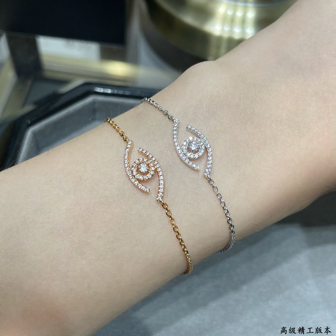 [Polaidi Jewelry]Lucky Eye Pave-Set Diamond Bracelet
