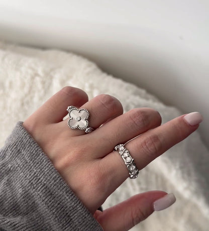 [Polaidi Jewelry]CLOVER RIVERSIBLE SLIVER RING