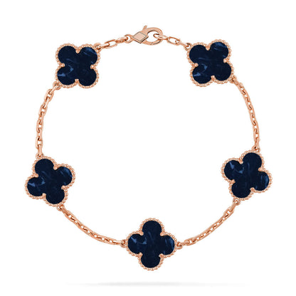 [Polaidi Jewelry]CLOVER 5 MOTIF PIETERSITE BRACELET COLLECTION