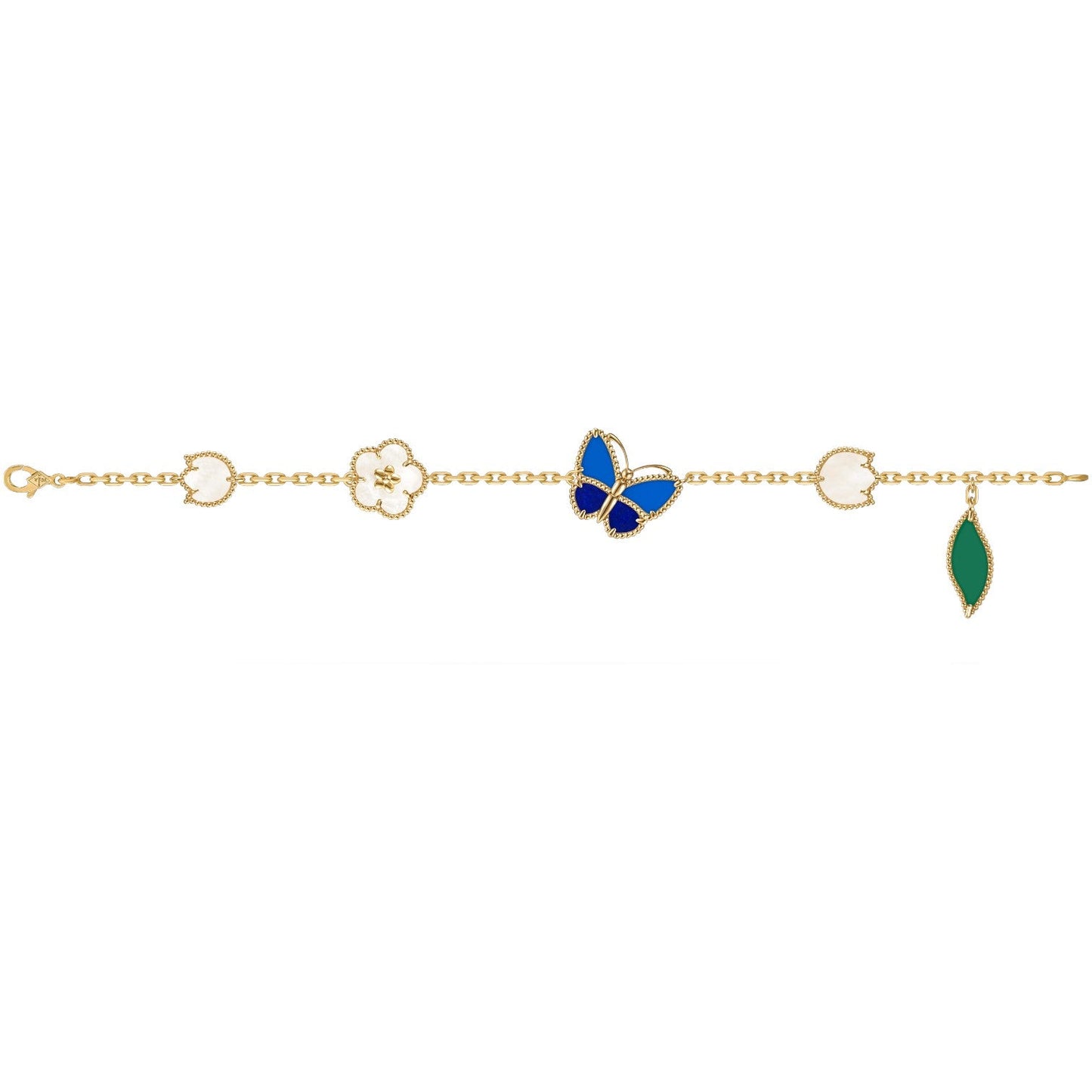 [PolaidiLUCKY SPRING BUTTERFLY 5 MOTIF BRACELET
