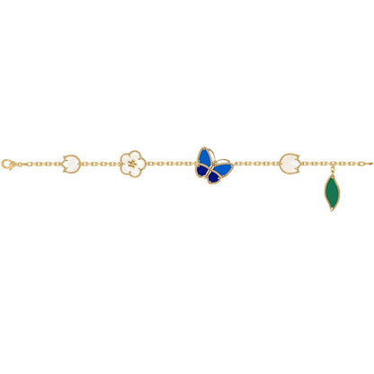 [PolaidiLUCKY SPRING BUTTERFLY 5 MOTIF BRACELET
