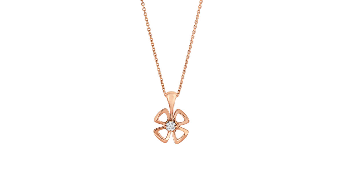 [Polaidi Jewelry]FIOREVER NECKLACE DIAMOND CENTER