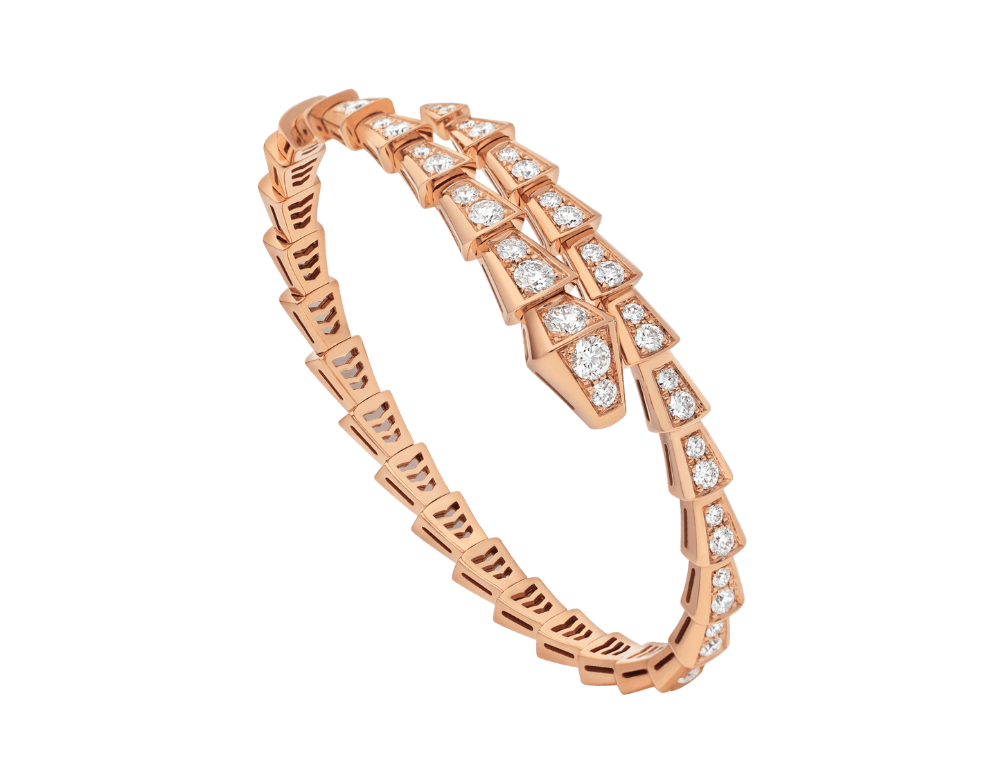 [Polaidi Jewelry]SERPENTI BRACELET 6.8MM PINK GOLD DIAMOND