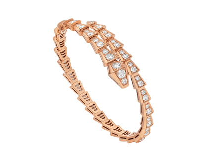 [Polaidi Jewelry]SERPENTI BRACELET 6.8MM PINK GOLD DIAMOND