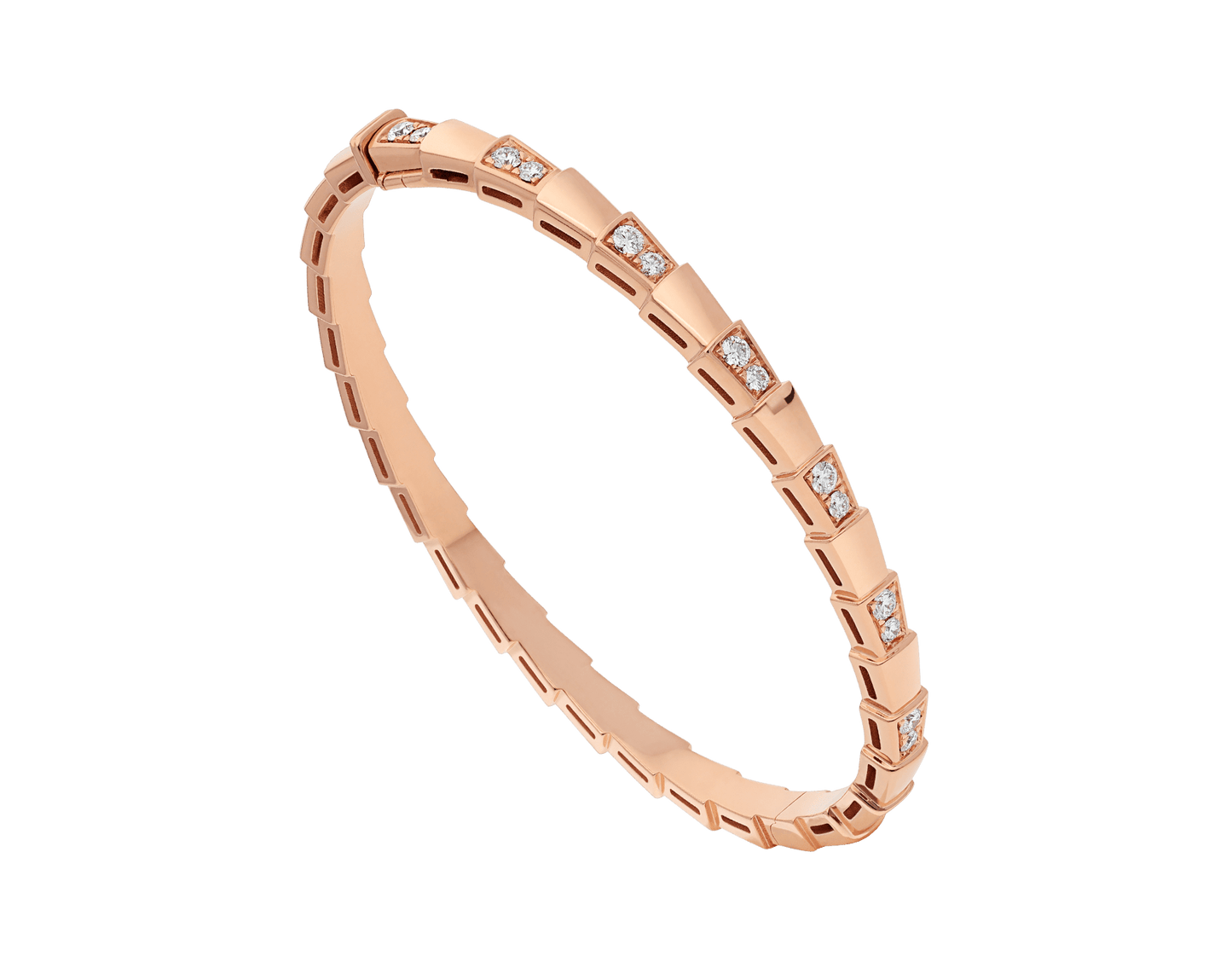[Polaidi Jewelry]SERPENTI SMALL BRACELET PINK GOLD DIAMOND