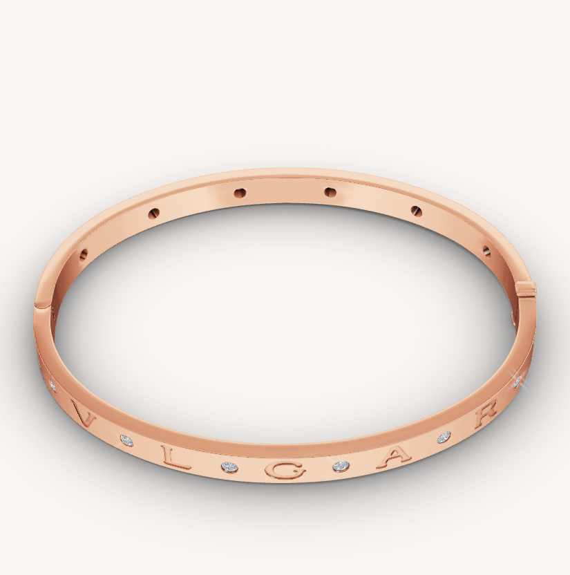 [Polaidi Jewelry]ZERO 1 PINK GOLD 12 DIAMONDS BRACELET