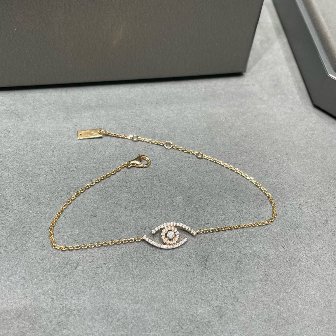 [Polaidi Jewelry] Glücksauge Pavé-Diamantarmband