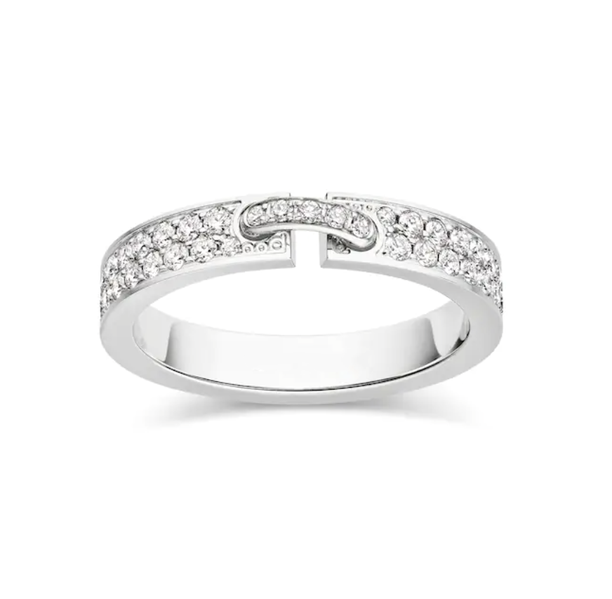 [Polaidi Jewelry]ALLIANCE LIENS VIDENCE PAVED DIAMOND 4MM RING