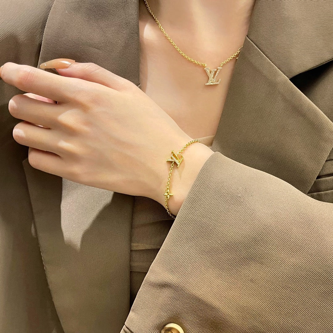 [Polaidi Jewelry]LOGO STAR MOTIF GOLD BRACELET