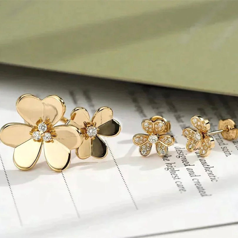 [Polaidi Jewelry]CLOVER COMOS GOLD DIAMOND RING