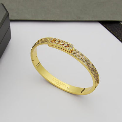 [Polaidi Jewelry]Move Noa Full Pavé Diamond Bangle Bracelet