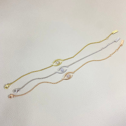 [Polaidi Jewelry] Glücksauge Pavé-Diamantarmband